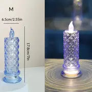 1pc Multicolor LED Flameless Candle with Halo Projection