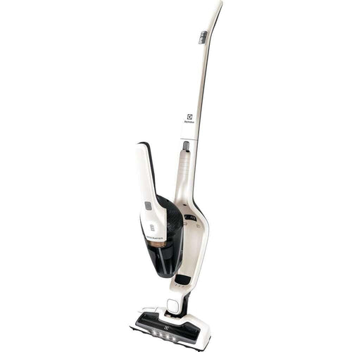 Electrolux Ergorapido Stick Cleaner Lightweight Cordless Vacuum with LED Nozzle Lights and Turbo Battery Power for Carpets and Hard Floors in Satin White