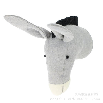 Handmade 3D Animal Wall Decor for Kids' Room