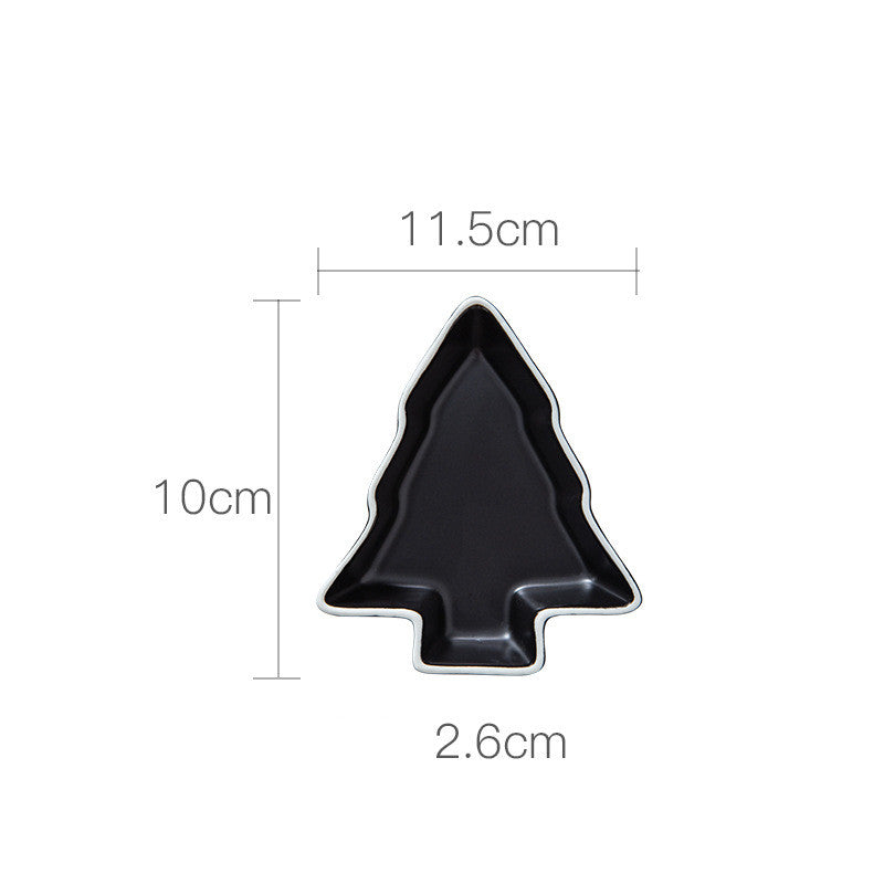 Creative Ceramic Christmas Tree Snack Dish Tableware