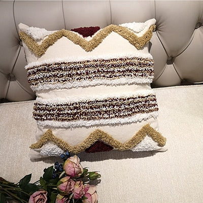 Luxury Handmade Moroccan Cushion Cover Geometric 45x45cm
