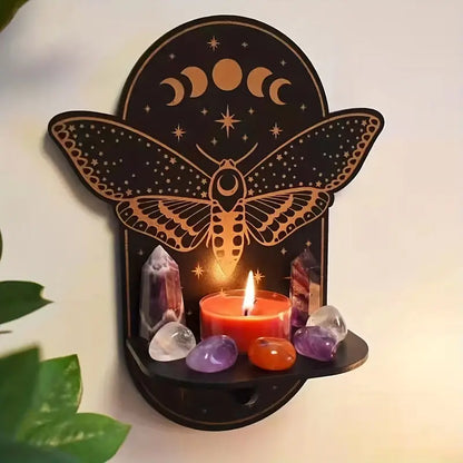 Creative Animal Crystal Shelf and Wall Candle Holder