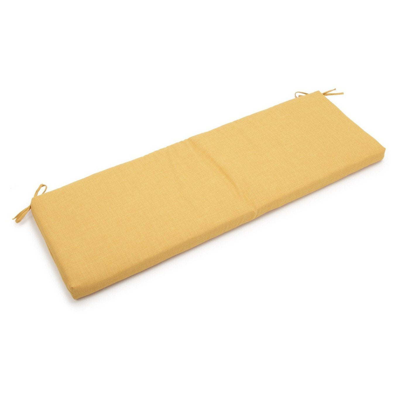 Blazing Needles Indoor/Outdoor Bench Cushion 54" Wide Lemon