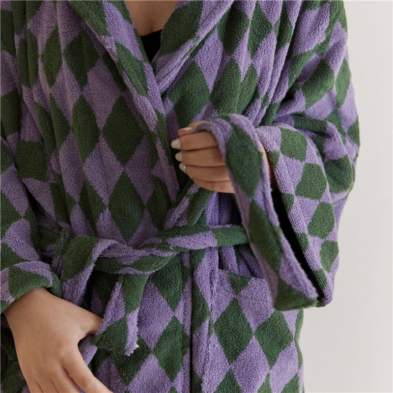 Simple Men's and Women's Bathrobe Towel
