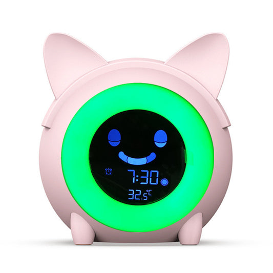 Creative Cartoon Alarm Clock with Night Light for Kids
