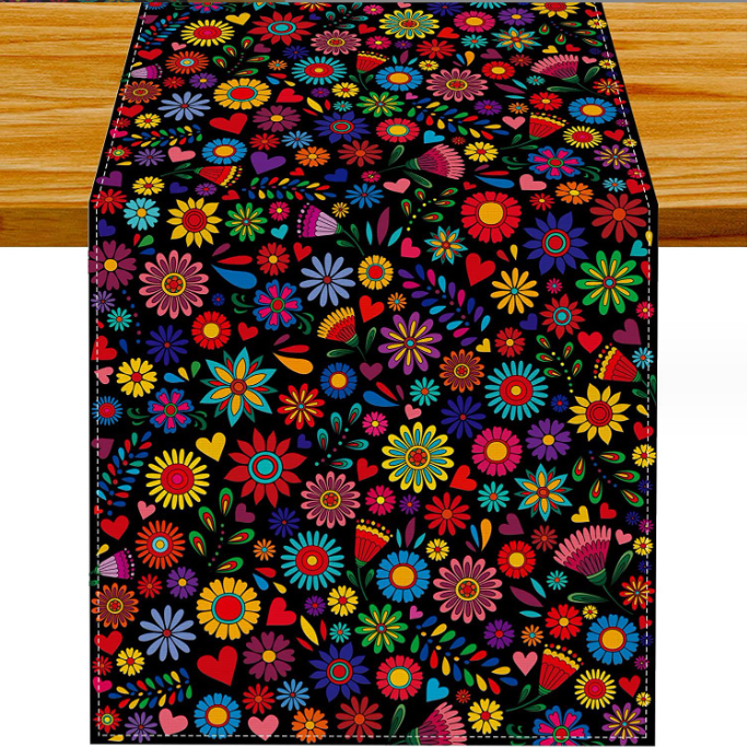 Linen Table Runner for Home and Restaurant Decoration