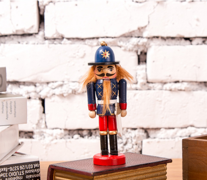 12cm Wooden Nutcracker Soldier Christmas Ornament Set