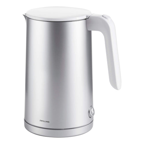 ZWILLING Enfinigy Cool Touch 1.5-Liter Electric Kettle Cordless Tea Kettle & Hot Water Silver