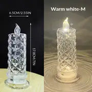 1pc Multicolor LED Flameless Candle with Halo Projection