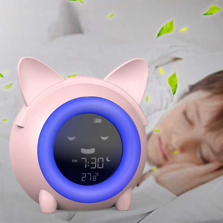 Creative Cartoon Alarm Clock with Night Light for Kids